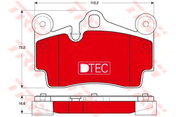 Тормозные колодки   арт. GDB1653DTE