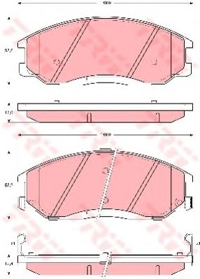 Тормозные колодки   арт. GDB3244