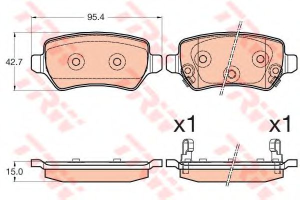 Тормозные колодки   арт. GDB3585