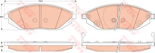 Тормозные колодки   арт. GDB4606