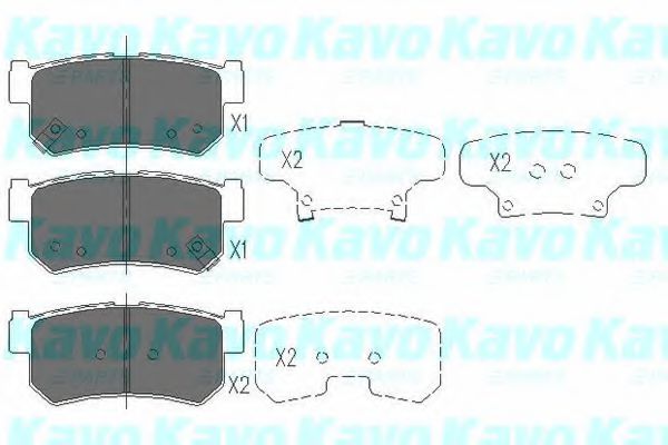 Гальмівні колодки зад. Actyon/Kyron/Korando/Rexton 97-   арт. KBP7501