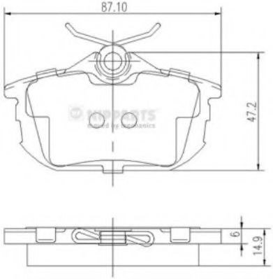 Тормозные колодкиарт. J3615012