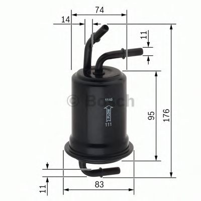 Топливный фильтр   арт. F026403012