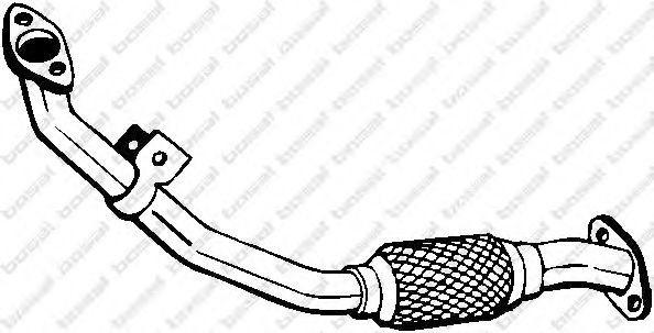 Приемная труба глушителя