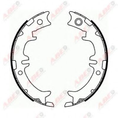 Тормозные колодки барабанные   арт. C02077ABE