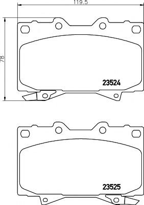 Тормозные колодки   арт. 8DB355009371