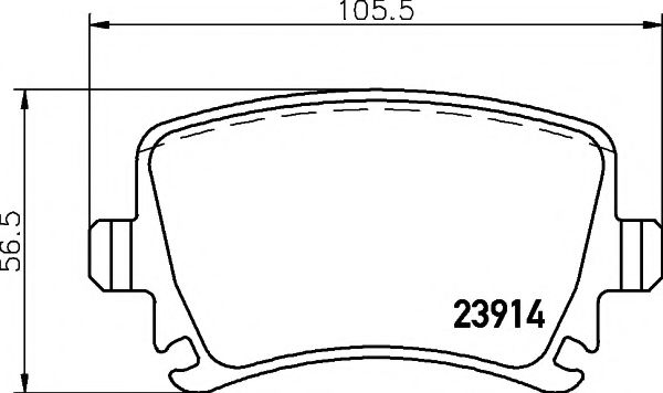 Тормозные колодки   арт. 8DB355010601