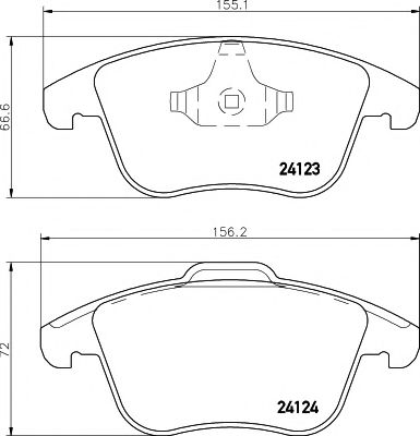 Тормозные колодки   арт. 8DB355012891