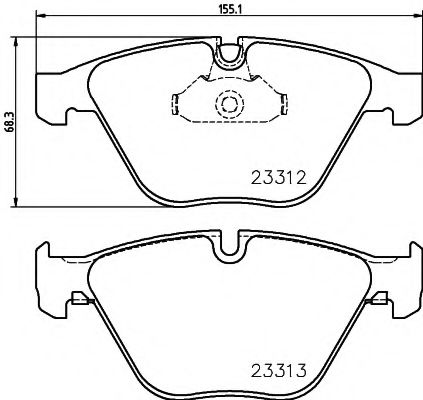 Тормозные колодки   арт. 8DB355015391