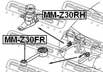 Подушка двигателяарт. MMZ30FR