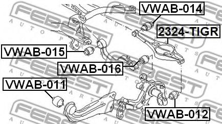 Сайлентблок рычагаарт. VWAB015