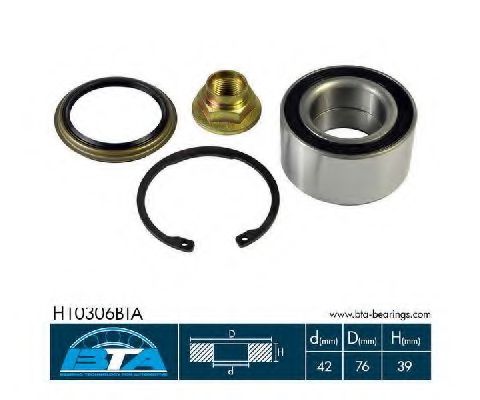 Комплект подшипника ступицы   арт. H10306BTA