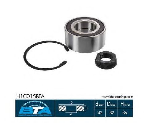 Комплект подшипника ступицыарт. H1C015BTA