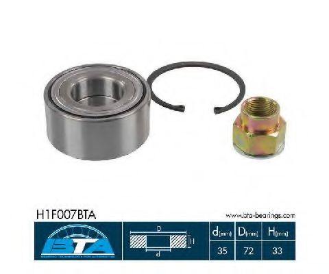 Комплект подшипника ступицыарт. H1F007BTA