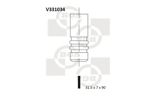 Клапан выпускнойарт. V331034