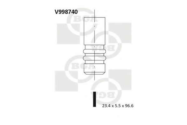 Клапан выпускной   арт. V998740