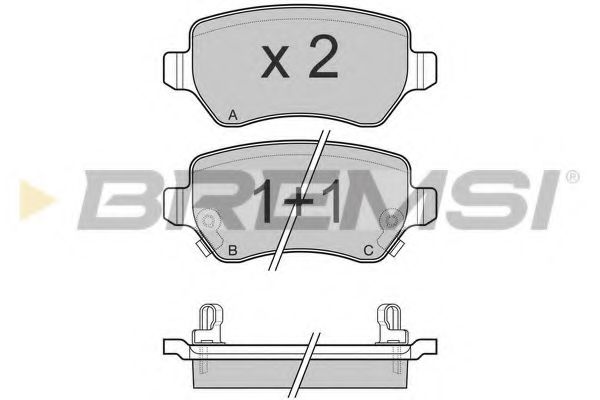 Тормозные колодки   арт. BP3027