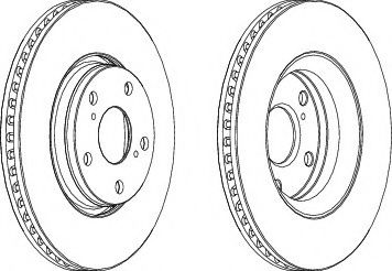 Тормозной диск   арт. DDF1756